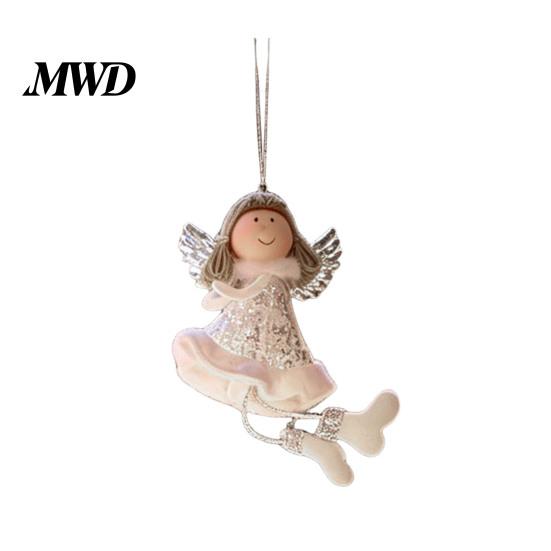 Lightweight Xmas Tree Decorations Christmas Angel Hanging Ornaments, Cute Plush Doll Pendant, Decorative Durable Fabric Keepsakes Ornaments
