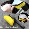 1 Stück Motoren Schaum Auto Karosserie Reinigungs- Und Wartungswerkzeuge Auto Motorrad Kurzer Griff Reifen Rad Details Reinigungsbürste