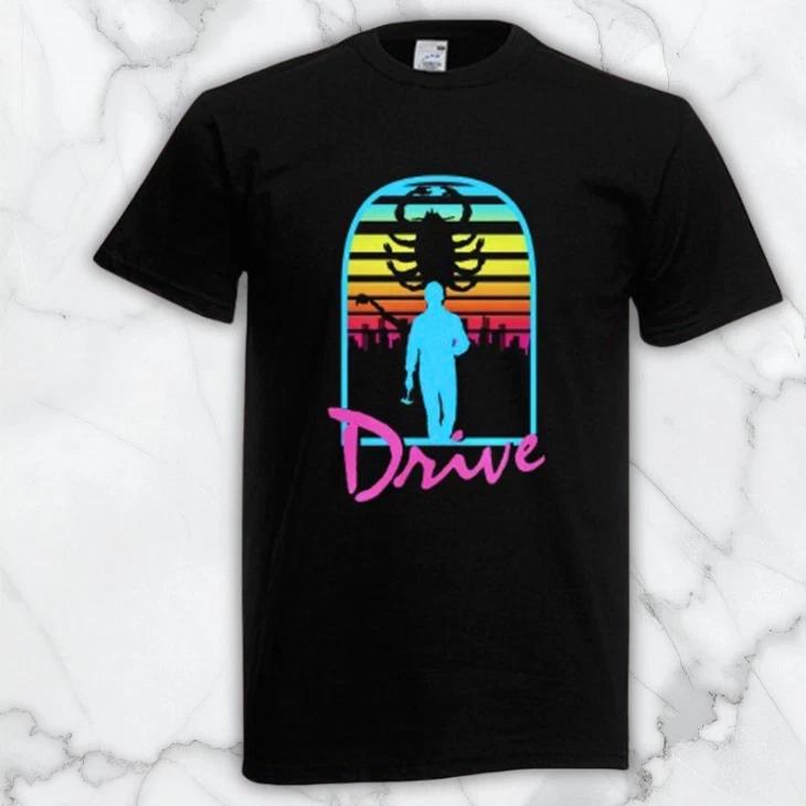 Drive Cool 80s Movie Men s Black Graphic T Shirt Freeships XXXL