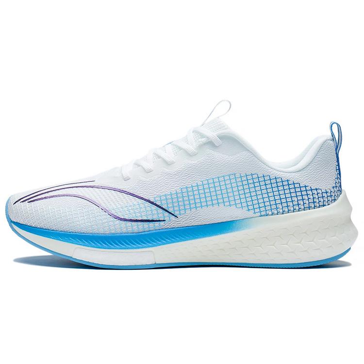 New LiNing Red Hare 5 Pro Anti Slip Wear Resistant Low Top Running Shoes White Blue ARMS003-10