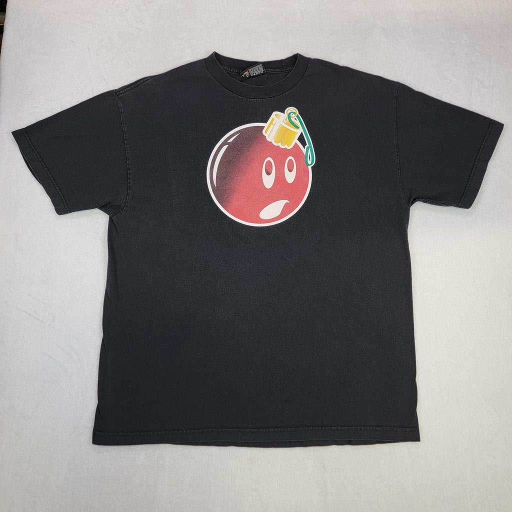 THE HUNDREDS Men's Black Bomb Graphic Crew Neck Size XL Casual Classic Unisex T-Shirt