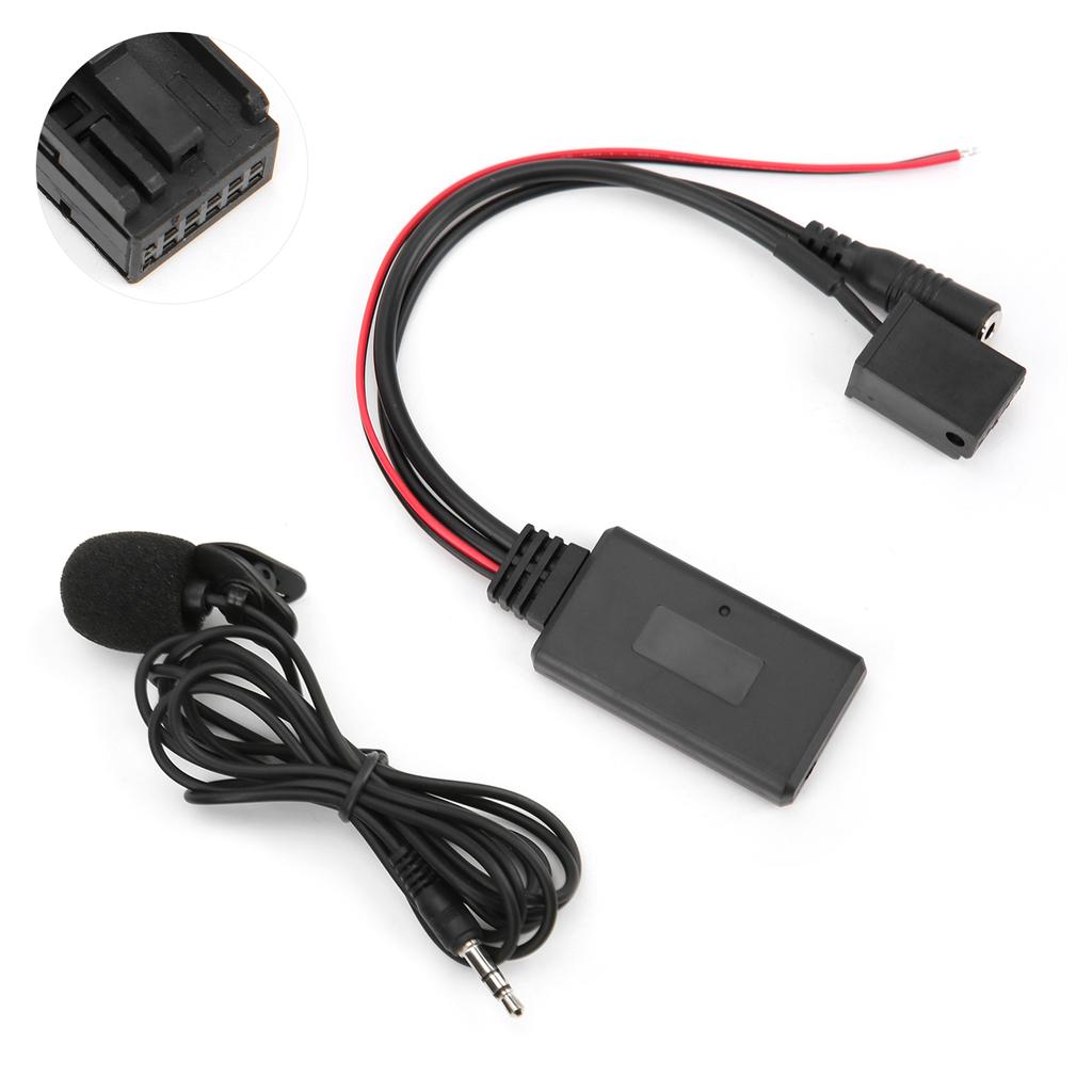 Bluetooth 5.0 AUX Cable Adapter with Microphone Replacement for Z4 E85 X3 E83 E39 E60 E61 E63 E64