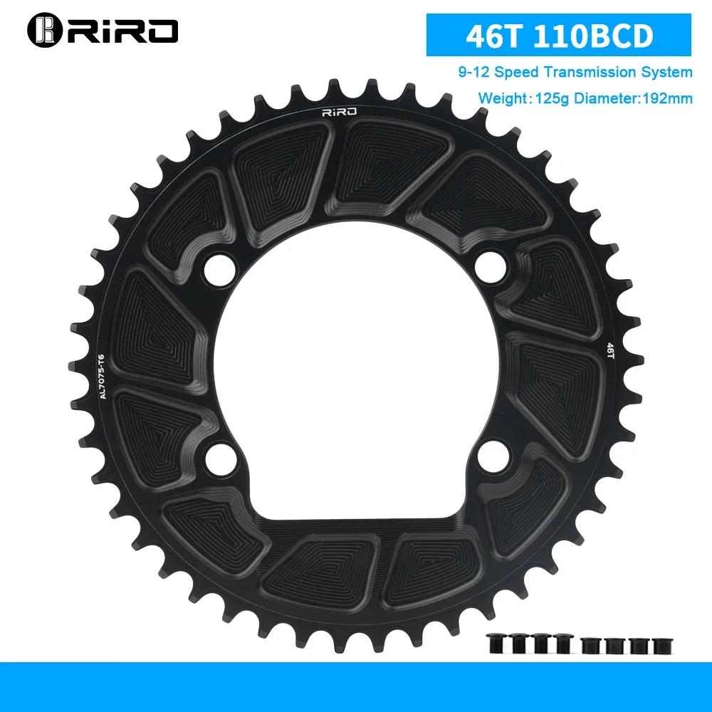 RIRO 110BCD Chainring for SHIMANO R7000 R8000 R9100 Road Bike Chainring 50-34T 52-36T 53-39T 50-40T 110 BCD Chainwheel