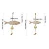 Car Ornament Fish Hangable Pollack Charm For Wall Wooden Door Pendant Wall Art Hangable Wall Decoration For Car Interior