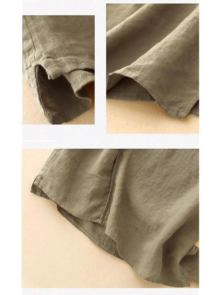 Damen Ethnische Bestickte Baumwoll-Leinen West Camisole
