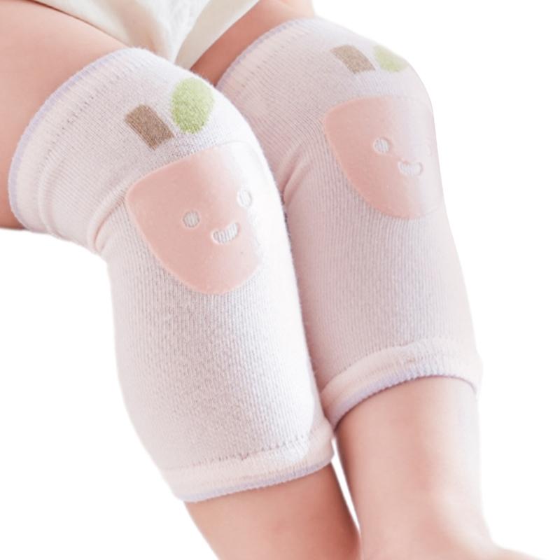 

1 Pair Cartoon Baby Crawling Knee Pad Nonslip Design Knee Protective Sleeve for Toddler Learning to Walking & Crawl рожевий