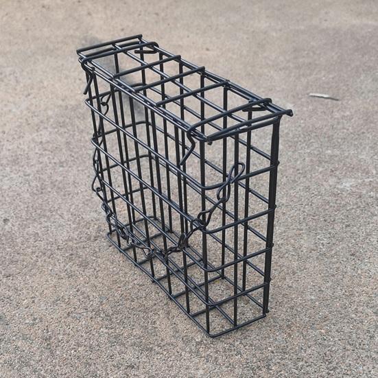 Suet Cage Bird Feeder Outdoor Garden Iron Cages Outside Hanging Suet Feeder Single Suet Cake