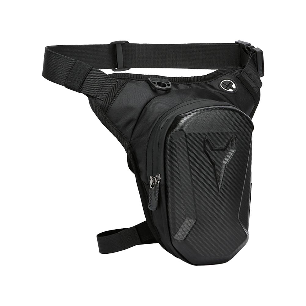 1 Stück Schwarze Motorrad-Beintasche Wasserdichte Fahrer-Hüfttasche Radfahren Fahrrad Crossbody-Tasche Motorradzubehör Männer Aufbewahrungsrucksack