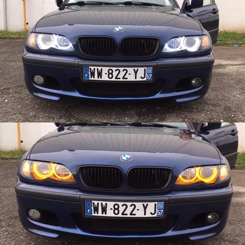 Excellent LED Cotton Angel Eyes Rings Daytime Light For BMW 3 Series E46 316i 318i 320d 323i 328i 330i 325xi 330d 1998-2005
