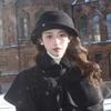 French daughter style elegant top hat female autumn and winter Hepburn style beret retro fashion face hat bucket hat