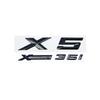 3D ABS Adhesive Black Letter Badges for Trunk Emblem Suitable for BMW X5 E53 E70 F15 G05 Models XDrive28i 30i D 35i 40i 48i 50i Zw6