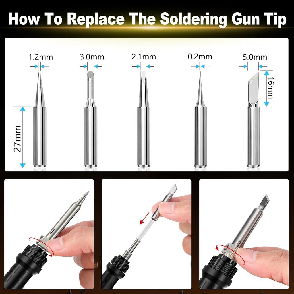 NEW Cordless Soldering Iron for Dewalt 11V Battery, 91W Soldering Station Kit with 1 Tips,DIY Soldering. (Tool Only)