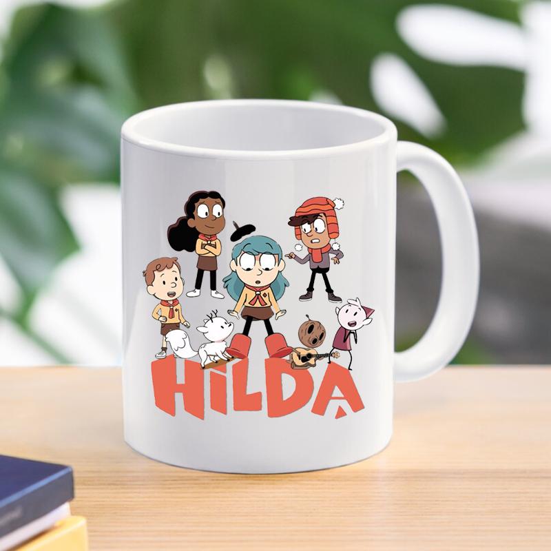 Hilda And Twig Hrnky na kávu Kreslený keramický hrníček na čaj Hrnek na mléko na míru Venkovní práce Camping Hrnky Narozeniny Vánoční dárek