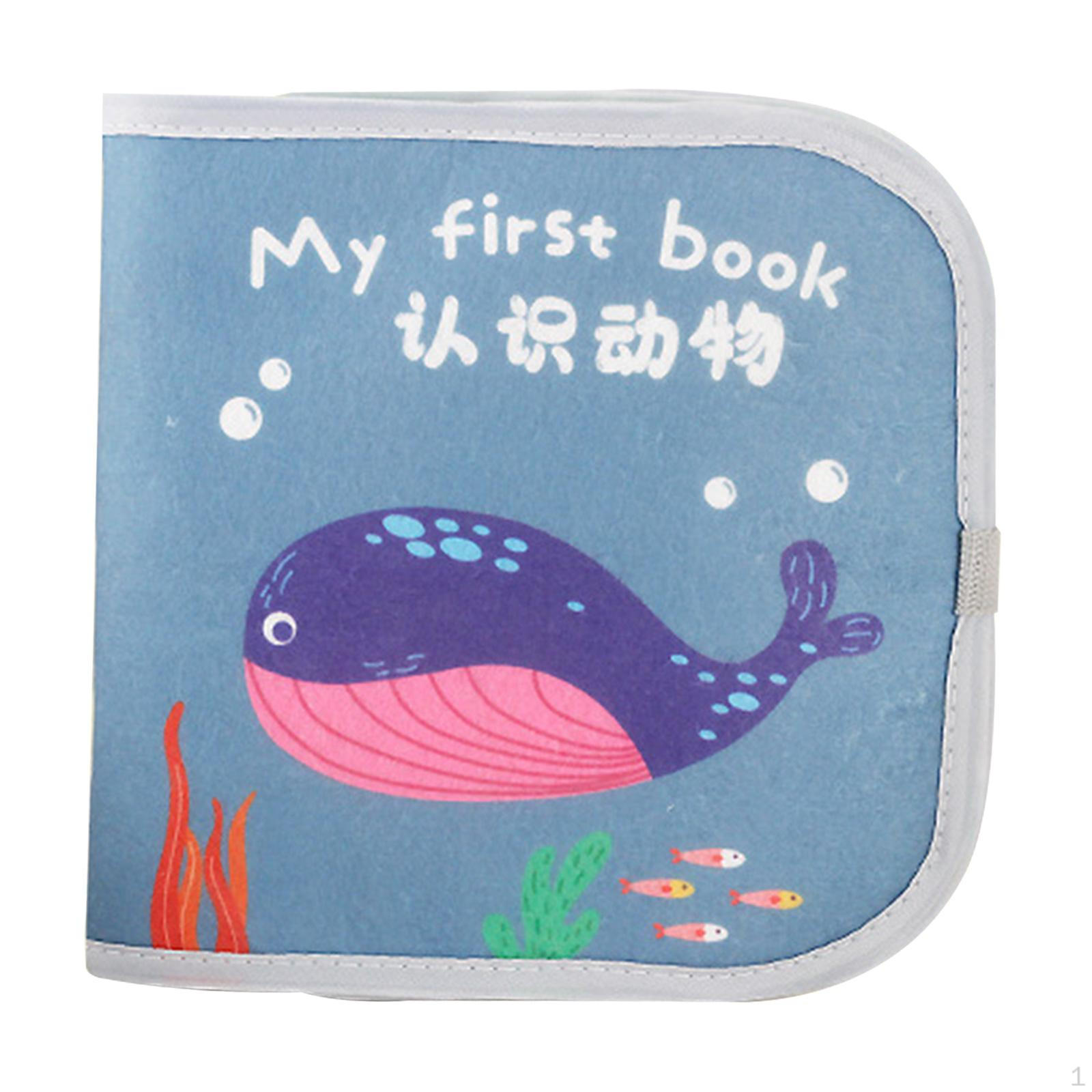 

Baby Cloth Book First Cartoon Preschool Crinkle Washable for Reading Ability Language sea