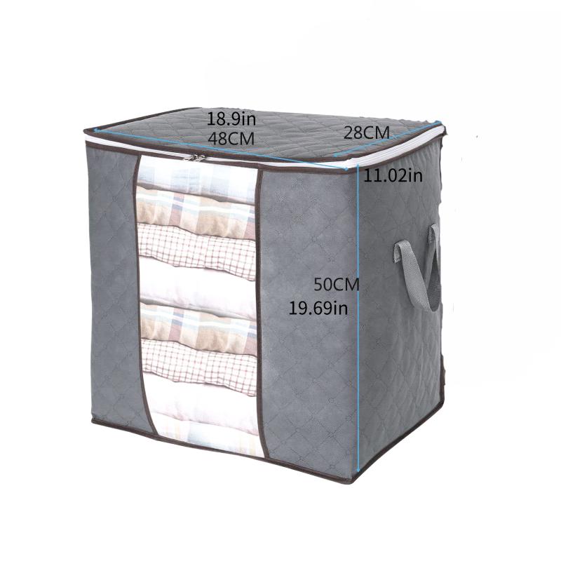 

Одежда Серые Подкроватные Сумки для Хранения на Молнии Органайзер Кубические Коробки для Гардероба Шкаф Vertical