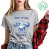 Summer Fashion Women's T-shirt Casual Funny French Bulldog Weightlifting Print T-Shirts O-neck Tops Short Sleeve Shirts Clothing