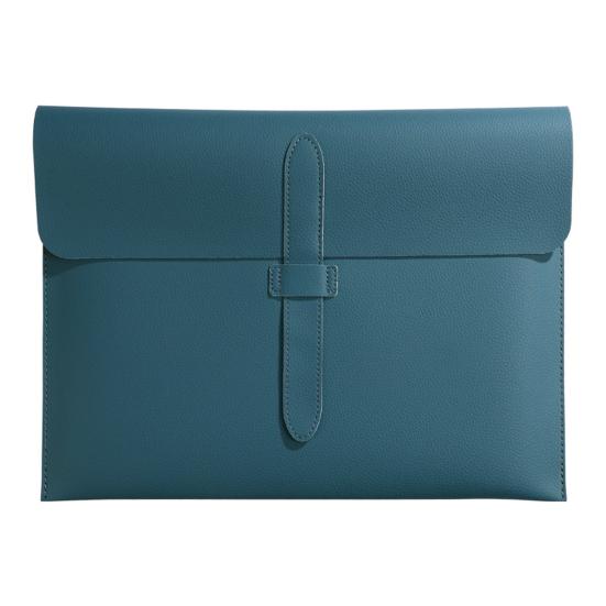 Faux Leather Document Bag Large Capacity Lightweight Waterproof Document Organizer Business Students Portable File Holder with Secure Closure