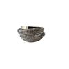 High-End Light Luxury Women's Copper Ring with Zircon Inlay and Real Gold Multi-Layer Design