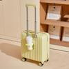 18" Lightweight Password-Protected Unisex Boarding Suitcase with Customizable Logo