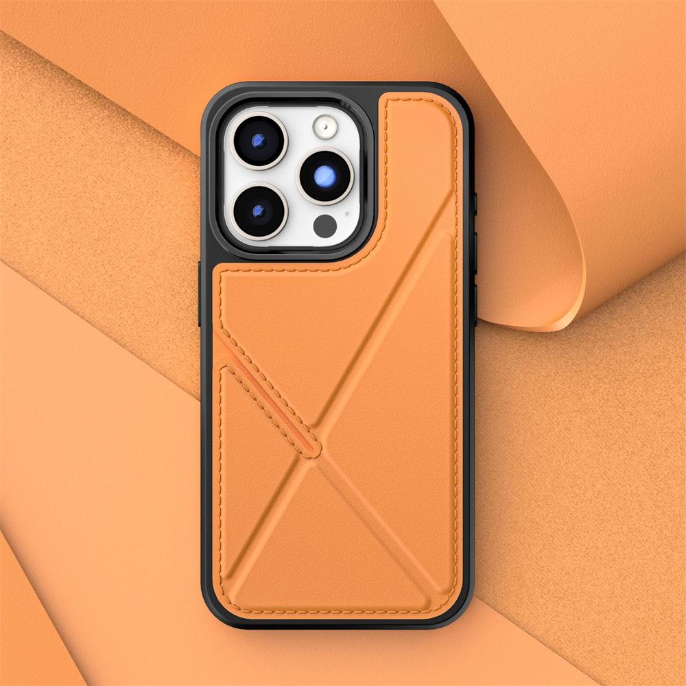 Foldable Kickstand Wallet Card Bag Holder Leather Case for 17 Air 16 15 14 13 12 Pro Max Plus 17Air 17Pro i17 Phone Cover