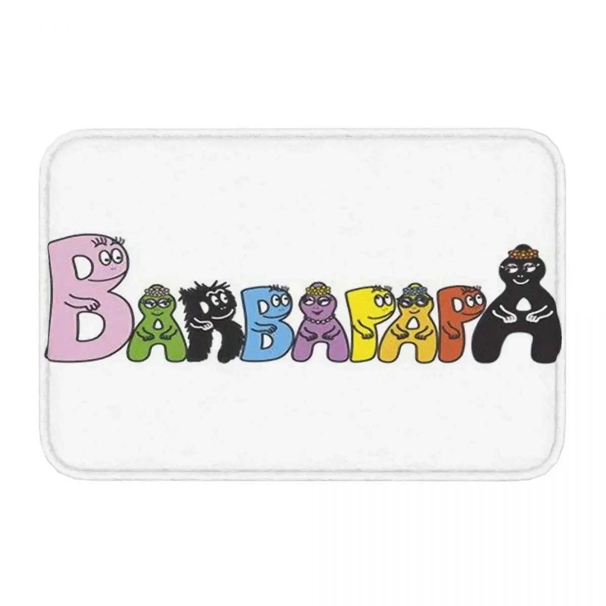 

Non-Slip Carpet Les Barbapapa Family Anime Letter Characters Doormat Bedroom Kitchen Mat Entrance Door Decor Rug 40cmx60cm