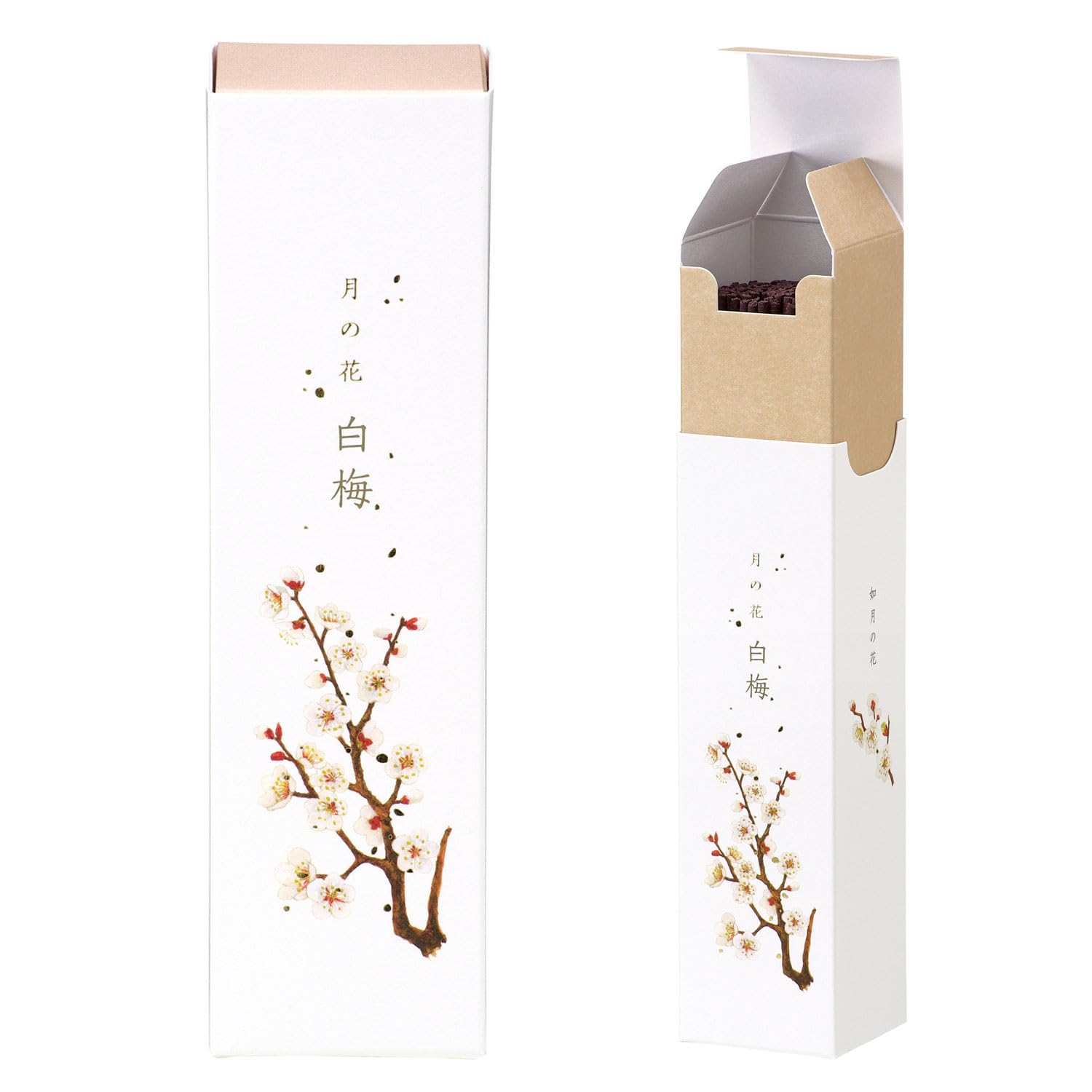 

Kameyama Moon Flower White Plum Scent, Approx. 90g, Approx. 130 Sticks, Incense