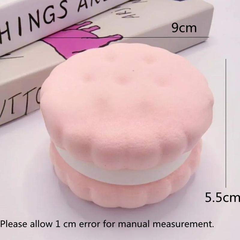 Slow Rising Cake Shaped Squishy Toy Soft Pinch Relax Toy Portable Sensory Decompression Play Toy Daily Emotional Relief