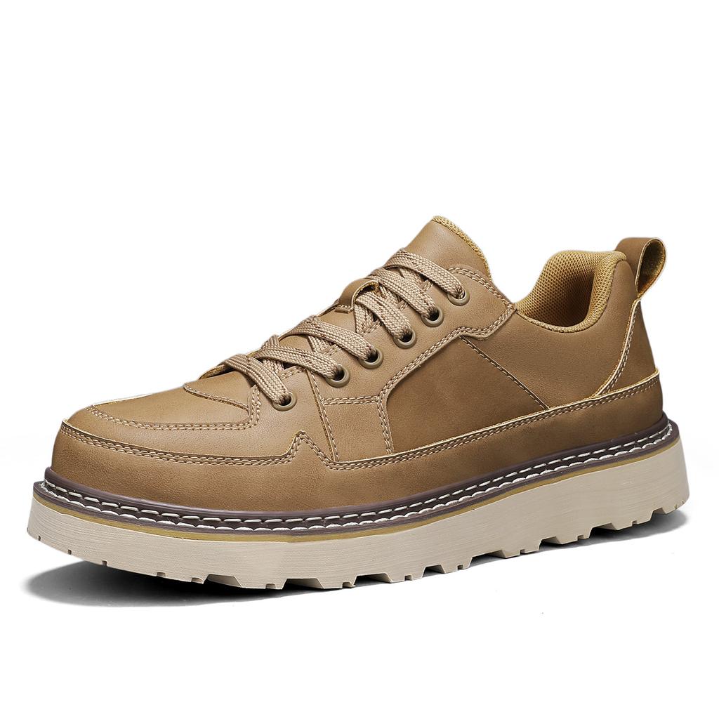 Tooling shoes men's autumn new thick baseplate shoes men's business casual leather shoes men's leather soft sole