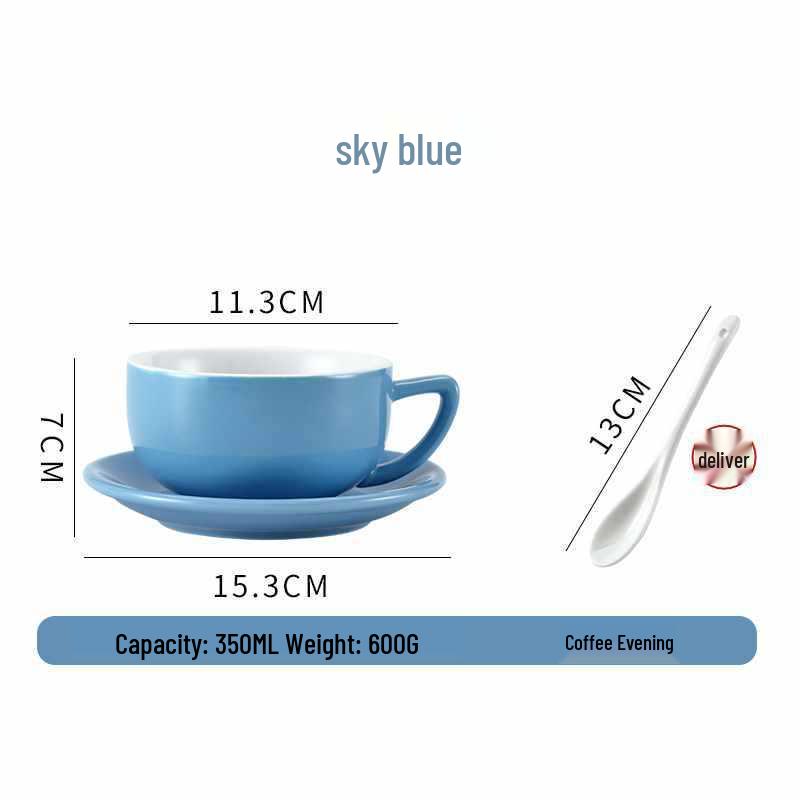 European Ceramic Coffee Set: Professional Latte Art, Cappuccino & Sawada Cups