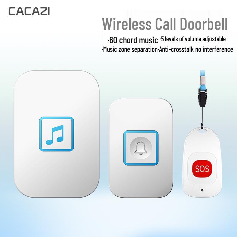 Senior Home Wireless Remote Doorbell & Emergency Caller System