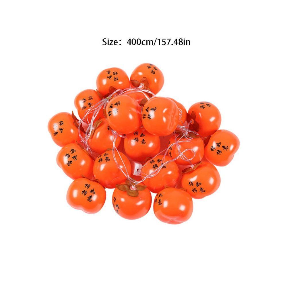 Waterproof LED Ruyi Lights Energy Saving LED 20 Red Lanterns USB Powered Durable Persimmon Light New Year Decoration