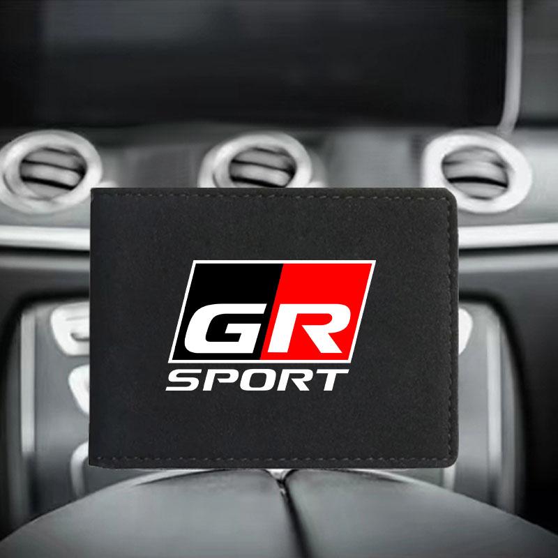 1Pcs Car Emblem Driver License Cover ID Credit Card Holder for Toyota TRD C-hr Prado Rav4 Yaris Hilux Prius Avensis Corolla Camry