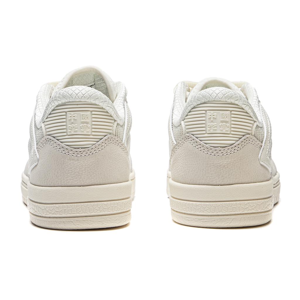 Li Ning Cushioning, Wear Resistant Low top Skateboard Shoes Women's Ecru AEPU062-1