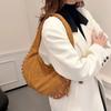 Suede Retro Rivets Design Shoulder Bag for Women 2024 Winter Trend New Y2K Fashion Design Handbags Females Tote Bags