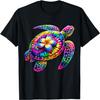 Hawaiian Sea Turtle Tie-Dye Hawaii Vacation Beach Summer T-Shirt for Men Women Girls Kids