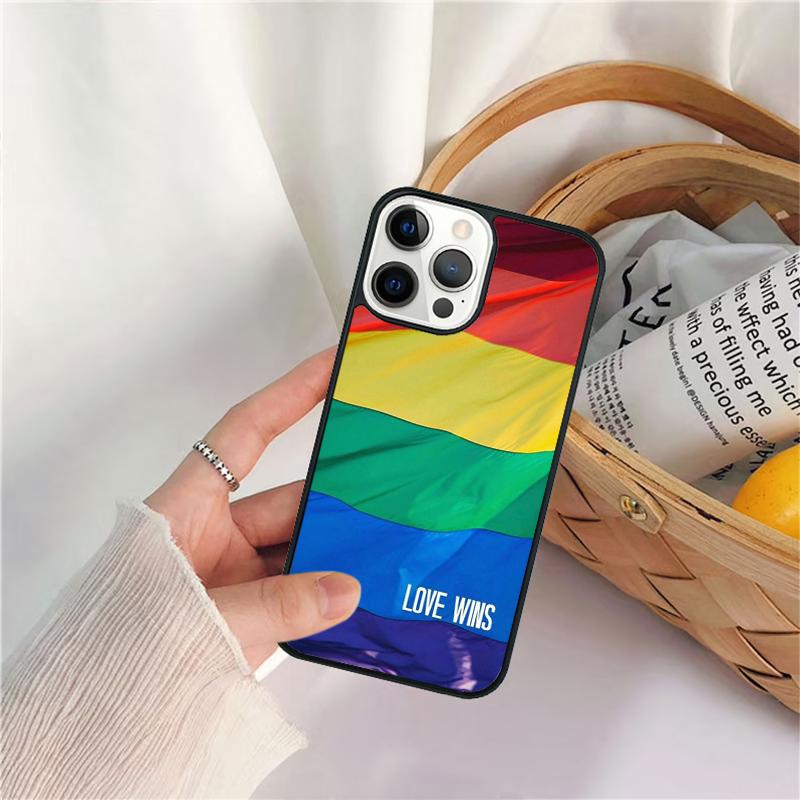 LGBT Same Love Rainbow Flag Phone Case For IPhone 18 17 Air 16 15 14 11 12 13 Pro  MAX Plus Coque Cover Shell