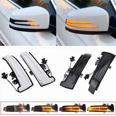 Luz de señal de giro LED dinámica para espejo retrovisor, tira de luces para Clase A B C E S CLA GLA GLK de Mercedes Benz W176 W246 W212 W204 W221