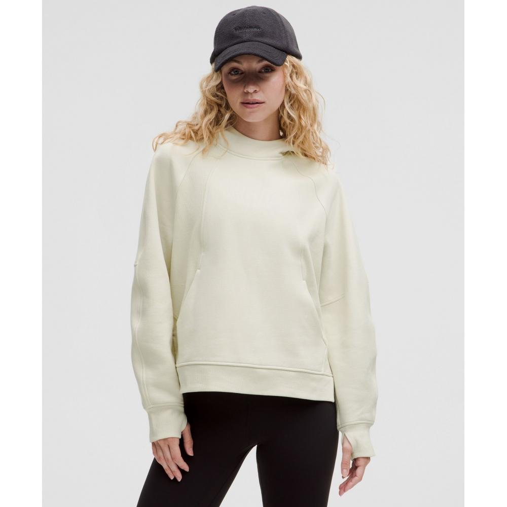 

Lululemon Scuba Oversized Side Slit Hoodie Bone XS/S