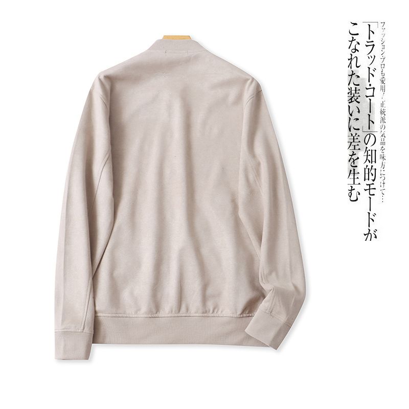 Orders Exported to Japan Suede Jacket Autumn New Foreign Trade Women clothes Casual Stand Collar Zip-up Long sleeve Top 31632