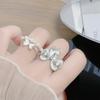 [Rymowany Cień Jedwabnego Węzła] Seria Kokard Zir*****Pierścień Pióra Pierścień Luksusowy Niszowy Prosta Osobowość Pierścień Kobieta