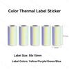 15mm 30mm Color Sticker Label White Thermal Label 57mm BPA Free for Peripage A6 Cute Cat C9 Paperang P1 Phomemo T02 Junk Jingle