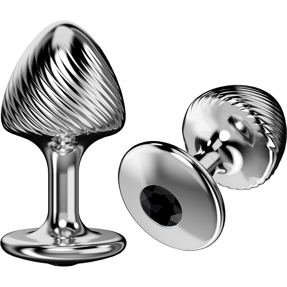 Mushroom Shape Metal Anal Plug Training Toy