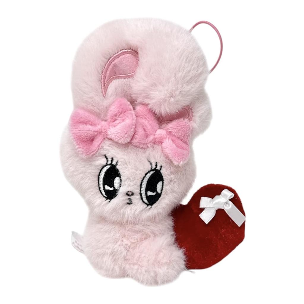 Esther Bunny Ribbon Heart Mascot Plush Toy - Cute Official Merchandise - Approx. 15cm (Ribbon Bunny (Pink))