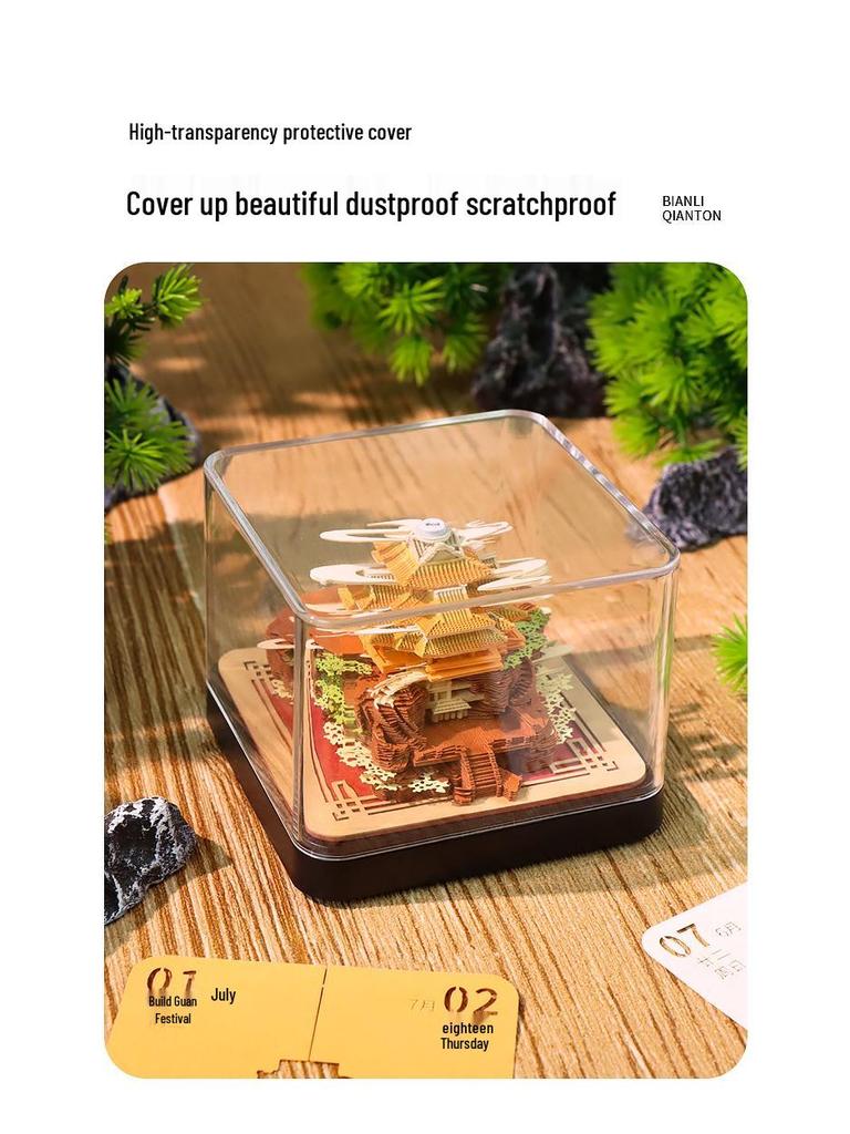 2026 Laojun Mountain 3D Paper Sculpture Tear-Off Calendar and Memo Pad Ornament, Perfect Cultural and Creative Gift for Company Annual Meetings.
