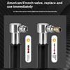 Mini Aluminum Alloy Bicycle Pump Portable Silver Pump Road Mountain Bike Pump Riding Tire Filling Pump Riding Equipment Outdoor