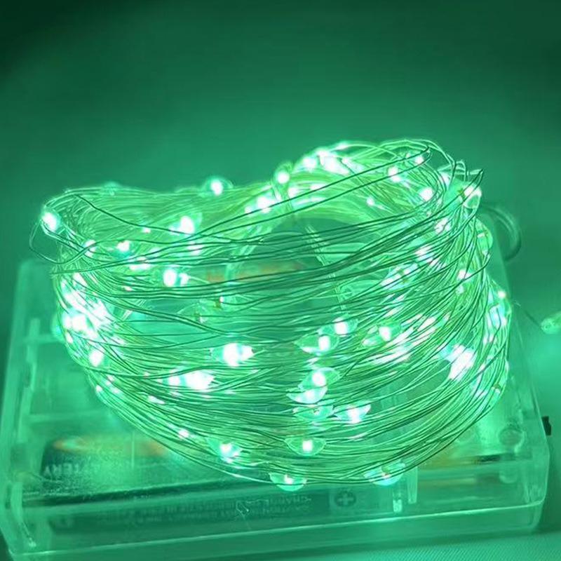 LED Strip Lights Small Colored Lights Wave Ball Battery Box Copper Wire Light String Christmas Bouquet Decorative Light String