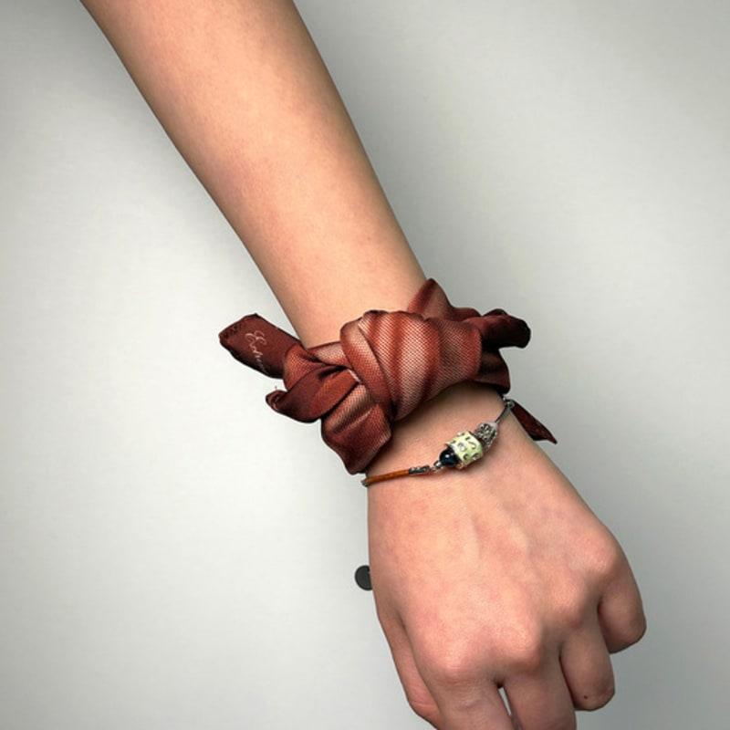 KIMZISU Haze Motif Mini Scarf 45 _ BLACK