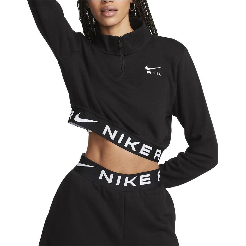 Nike Sweatshirts Women's Black Half Turtleneck Moderate Regular FB8068-010