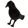 Simulated Black Crow Exquisite Feathers Fill in Crow Plush Animals Birthday Christmas Gifts for Kids Halloween Gift Home Decor