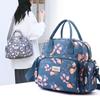 Fashion Floral Pattern Women Handbag High Quality Fabric Female Daypack Back Pack Large Capacity Multi Pockets Shoulder Bag SAC